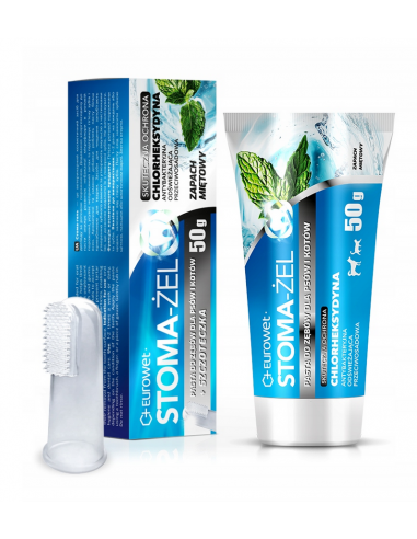 Stoma-Żel 50 g + szczoteczka - Eurowet